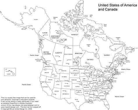 map of canada and usa|printable us and canada map.